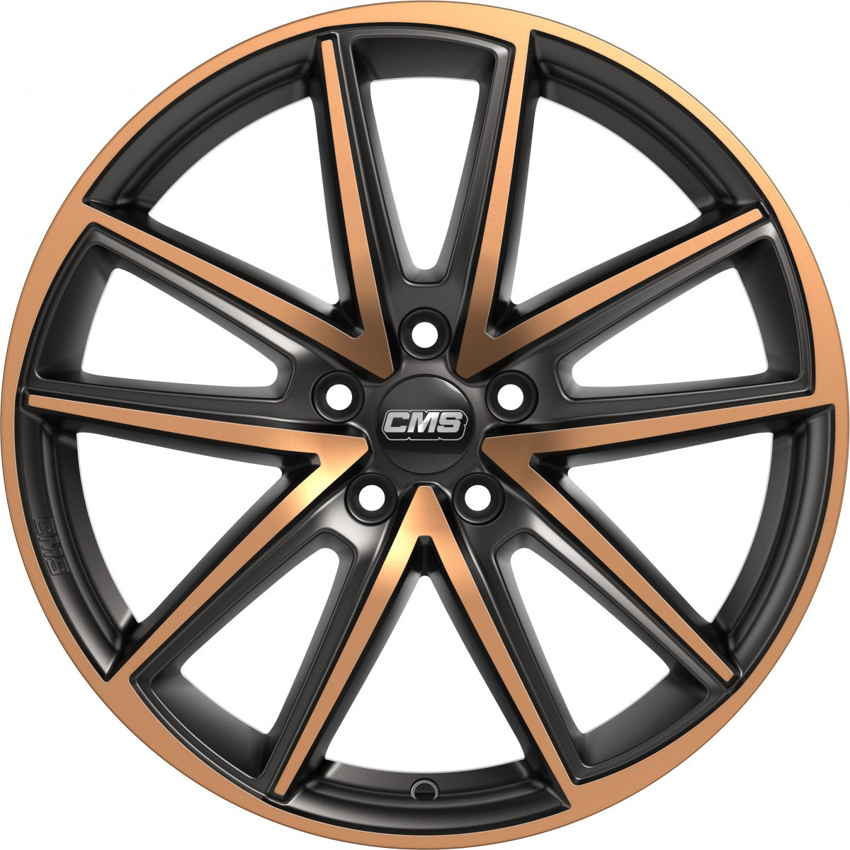 CMS C30 diamond black copper Alufelge 7x17 Zoll ET45 LK 5x112 ML57.1 – Bild 2