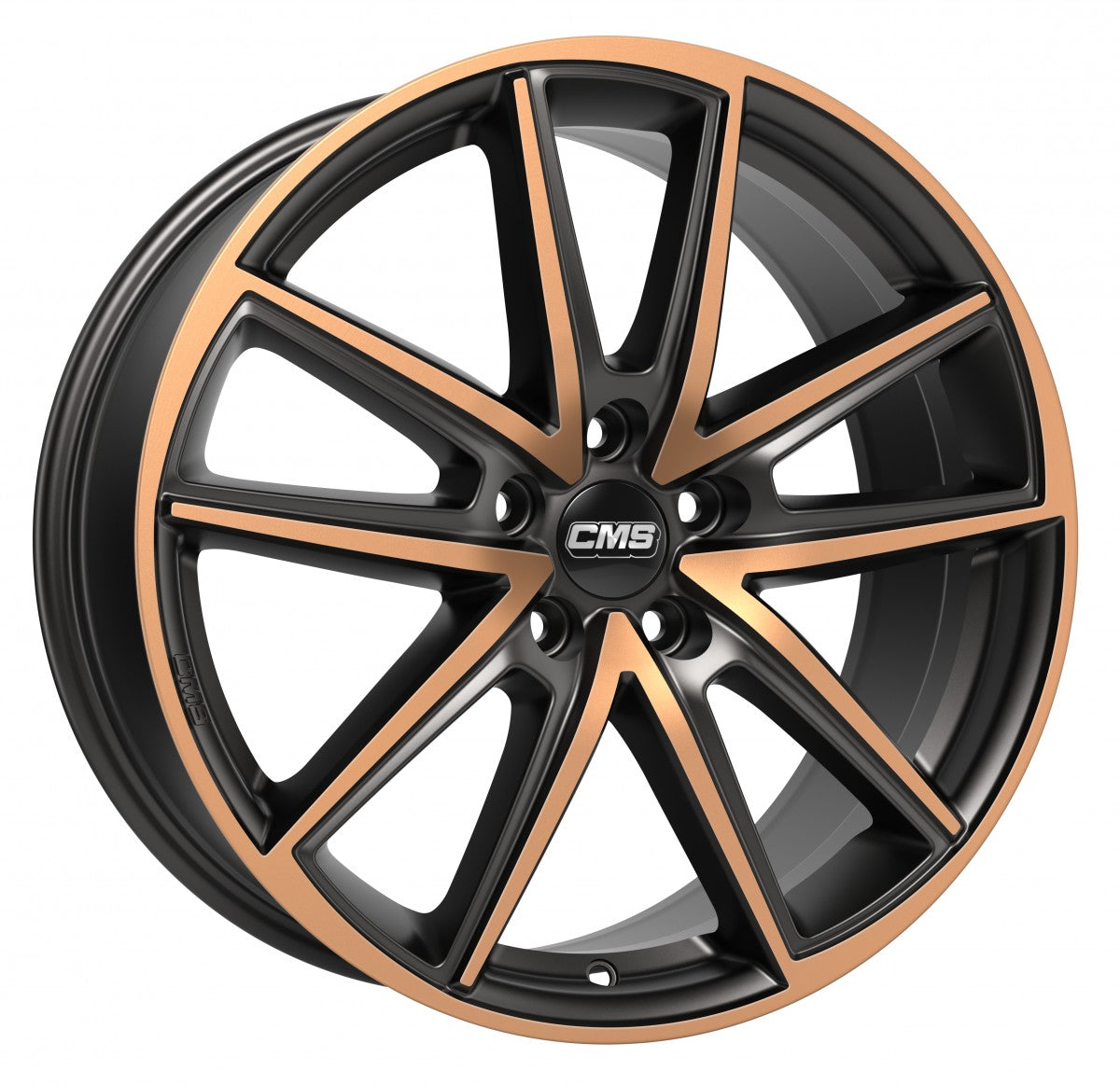 CMS C30 diamond black copper Alufelge 8x18 Zoll ET45 LK 5x114.3 ML66.1