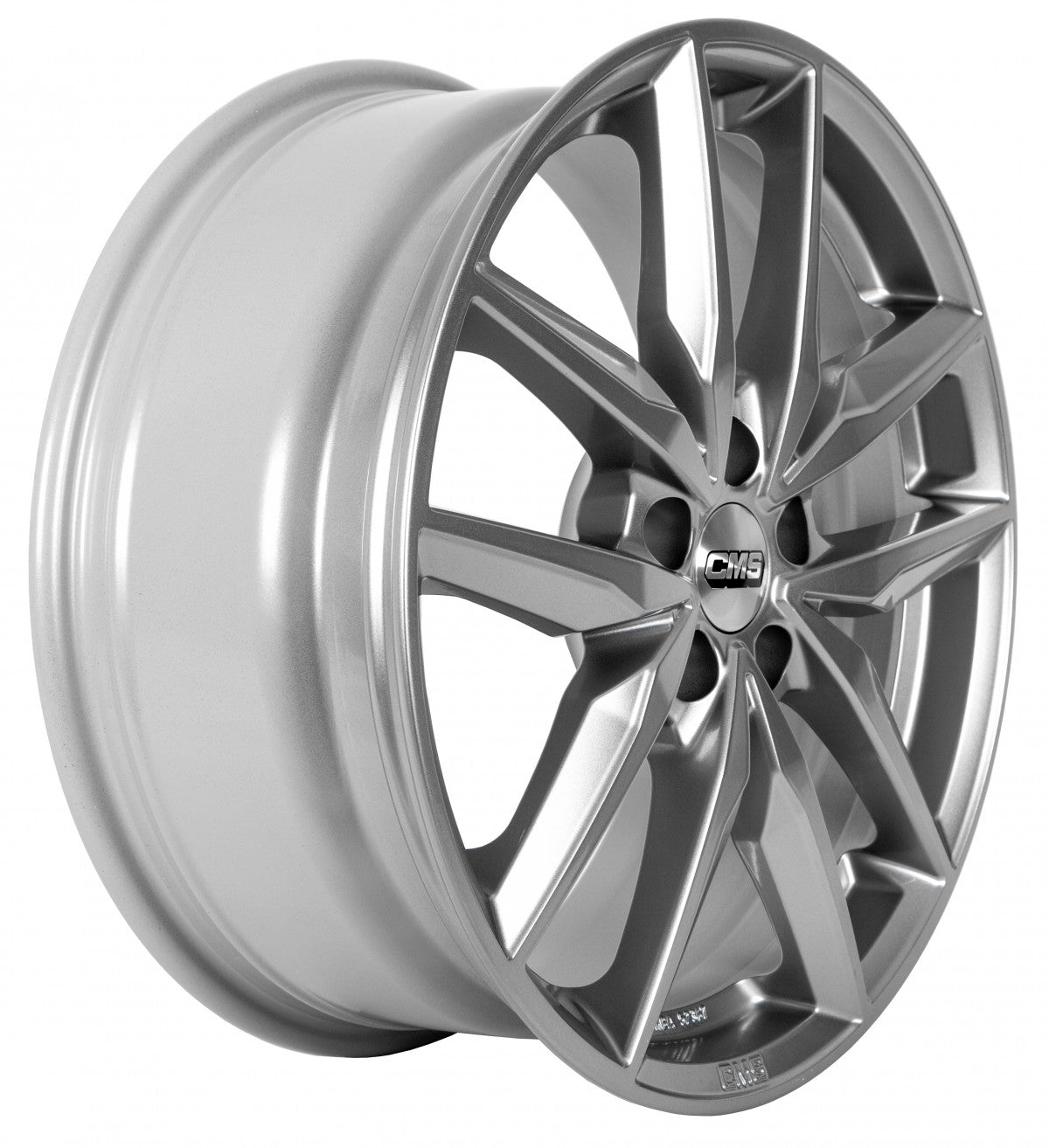 CMS C28 racing silver Alufelge 8x20 Zoll ET43 LK 5x112 ML66.5 – Bild 4