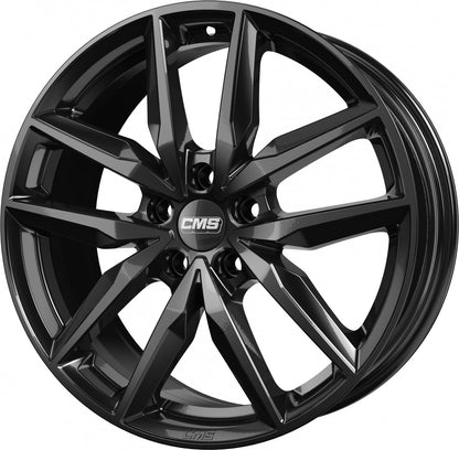 CMS C28 complete black gloss 7.5x19 ET50 - LK5/114.3 ML67.2