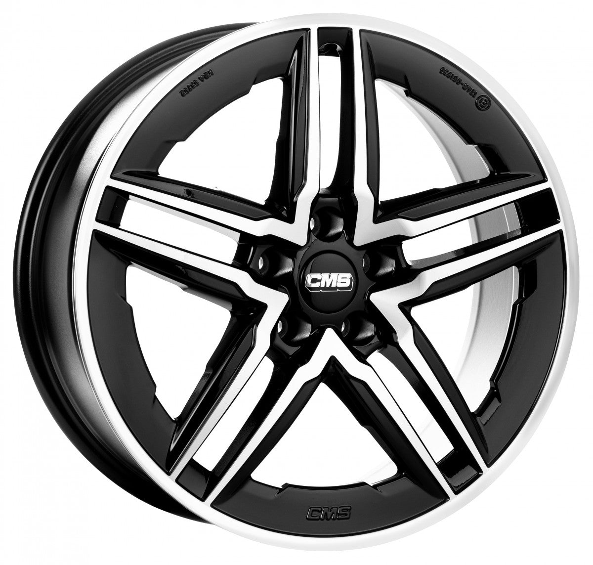 CMS C29-Aero diamond black gloss Alufelge 8.5x19 Zoll ET35 LK 5x114.3 ML64.1