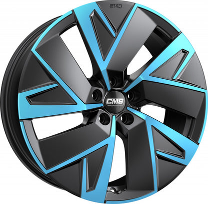 CMS C32-Aero diamond black blue 8x19 ET34 - LK5/112 ML66.5
