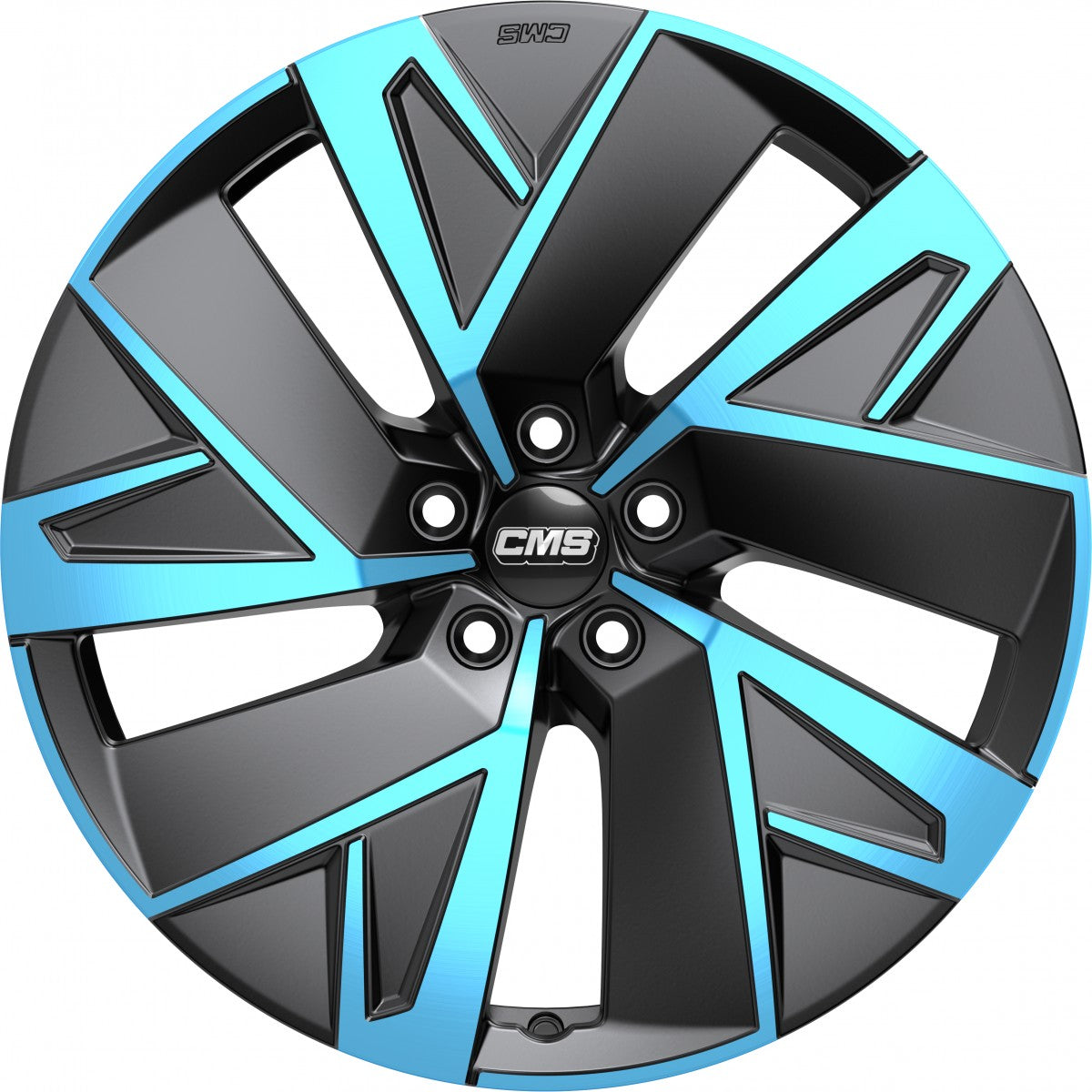 CMS C32-Aero diamond black blue 8x19 ET34 - LK5/112 ML66.5
