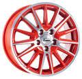 CMS C23 diamond red gloss Alufelge 6.5x16 Zoll ET45 LK 4x100 ML60.1