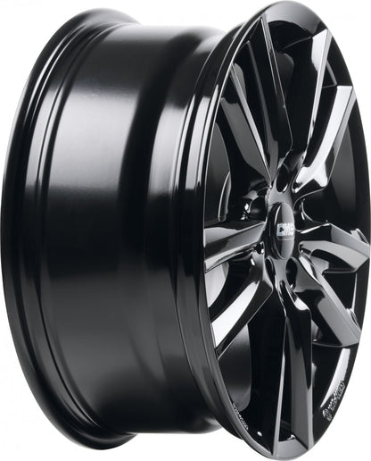 CMS C27 complete black gloss Alufelge 7x18 Zoll ET51 LK 5x100 ML54.1 – Bild 4