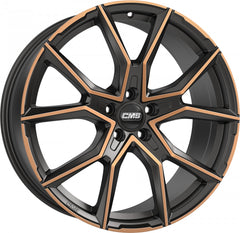 CMS C33 diamond black copper Alufelge 8x18 Zoll ET46.1 LK 5x112 ML57.1