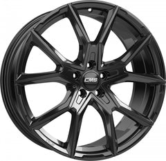 CMS C33 complete black gloss Alufelge 8x18 Zoll ET46.1 LK 5x112 ML57.1