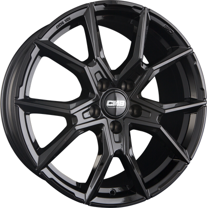 CMS C33 complete black gloss Alufelge 8x19 Zoll ET50 LK 5x108 ML63.4 – Bild 5
