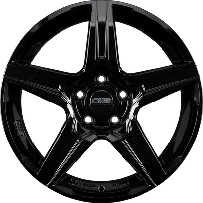 CMS C34 complete black gloss Alufelge 7x17 Zoll ET50 LK 5x114.3 ML67.2 – Bild 4