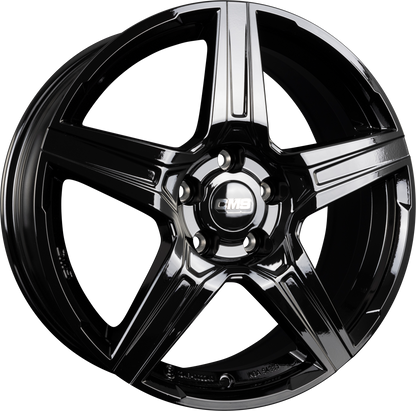 CMS C34 complete black gloss Alufelge 7x17 Zoll ET50 LK 5x114.3 ML67.2 – Bild 5