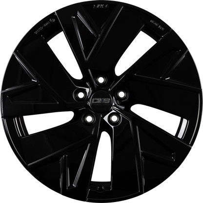 CMS C32-Aero complete black gloss Alufelge 7.5x18 Zoll ET50 LK 5x112 ML57.1 – Bild 4