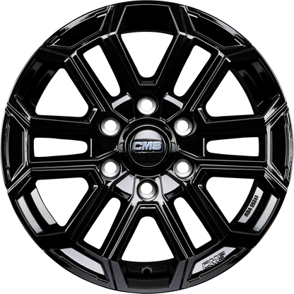 CMS C35 complete black gloss Alufelge 7.5x17 Zoll ET45 LK 6x114.3 ML66.1 – Bild 4