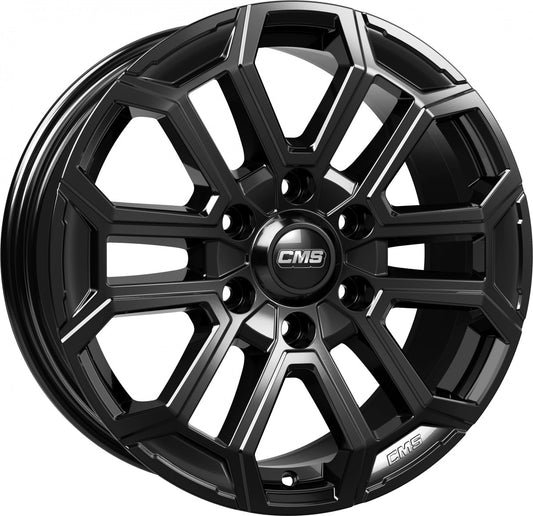 CMS C35 complete black gloss 8x18 ET29 - LK6/139.7 ML106.1