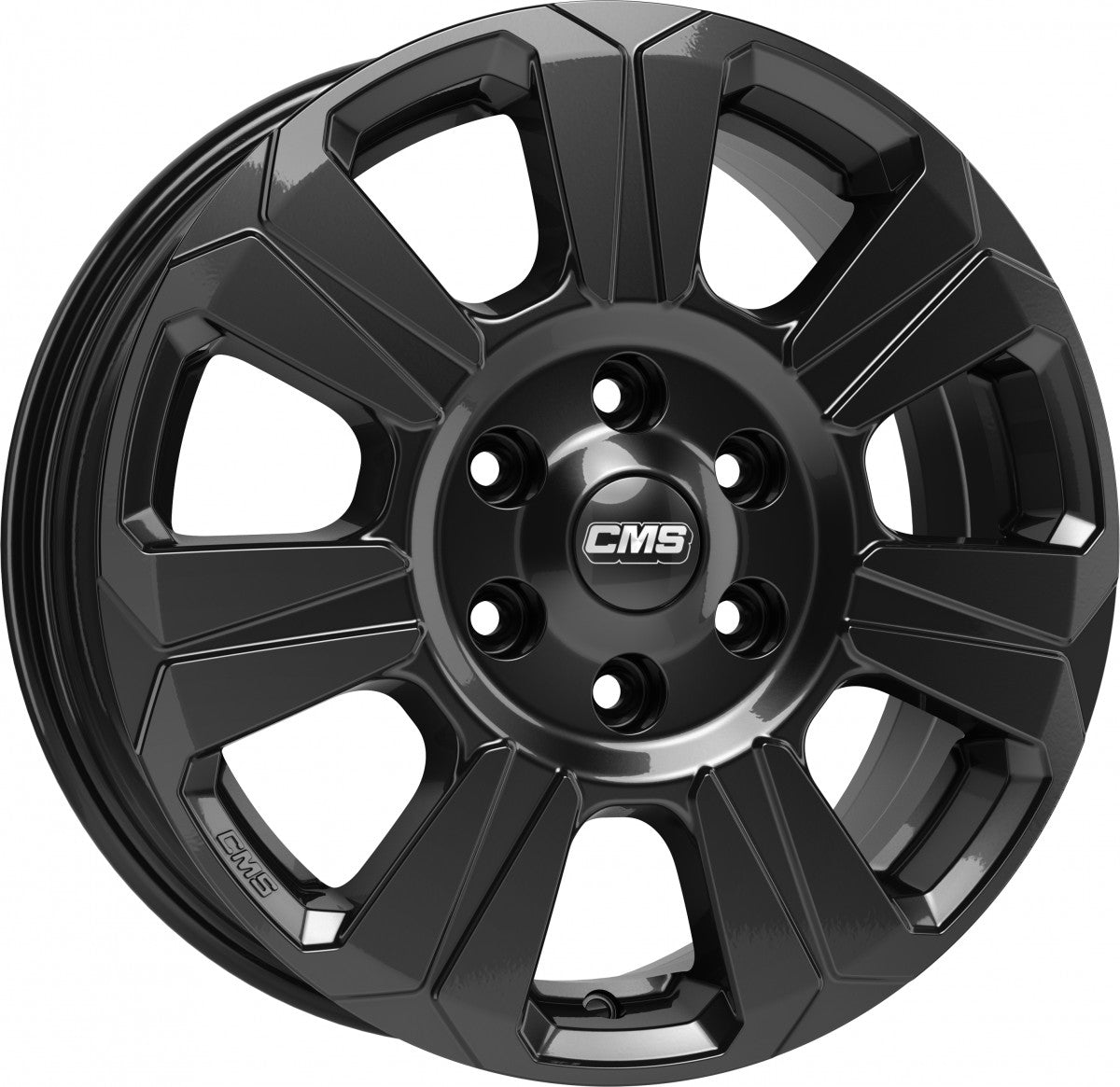 CMS C31 complete black gloss 7.5x18 ET40 - LK5/114.3 ML66.1