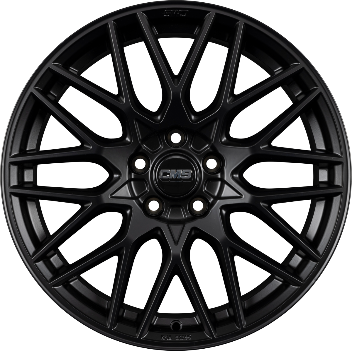 CMS C25 complete matt black Alufelge 7.5x18 Zoll ET37 LK 5x114.3 ML67.2 – Bild 4