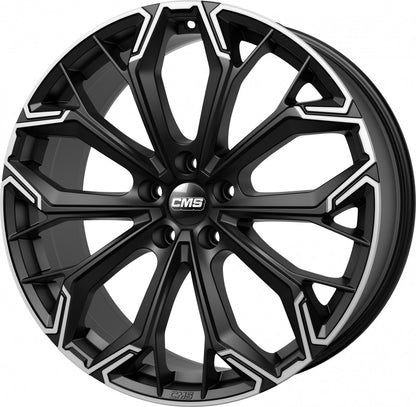 CMS C37 part diamond matt black 8x19 ET58.1 - LK5/120 ML65.1