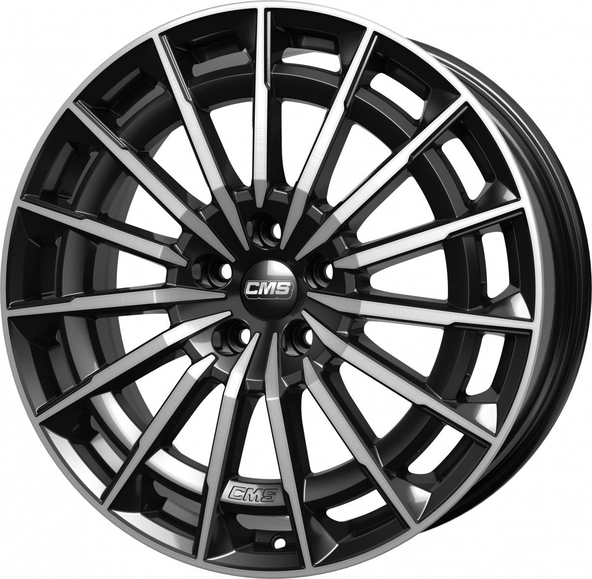 CMS C38 diamond black gloss 8.5x20 ET35.5 - LK5/112 ML66.5