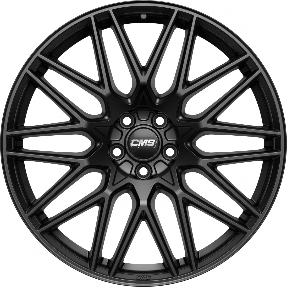 CMS C25 complete matt black 7x17 ET38.1 - LK4/108 ML65.1