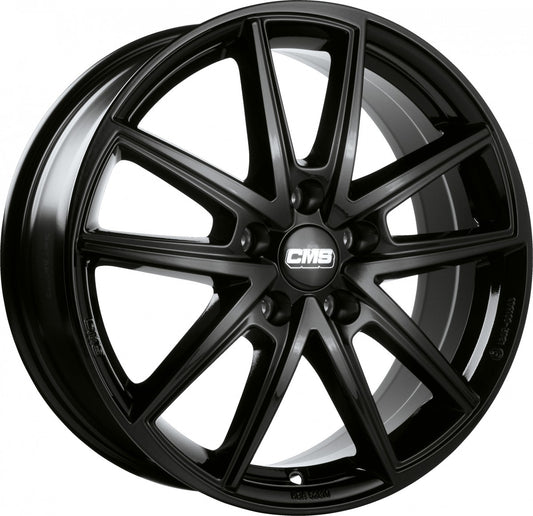 CMS C30 complete black gloss 7.5x18 ET49 - LK5/108 ML65.1