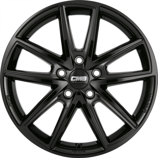 CMS C30 complete black gloss 7.5x18 ET49 - LK5/108 ML65.1