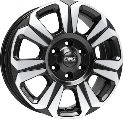 CMS C31 diamond black 6.5x17 ET50 - LK6/120 ML74.6