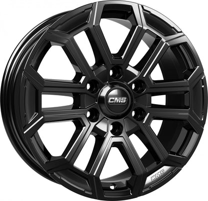 CMS C35 complete black gloss Alufelge 7.5x17 Zoll ET38 LK 6x139.7 ML67.1
