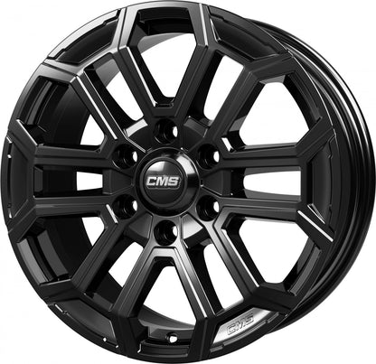 CMS C35 complete black gloss Alufelge 7.5x17 Zoll ET38 LK 6x139.7 ML67.1 – Bild 3