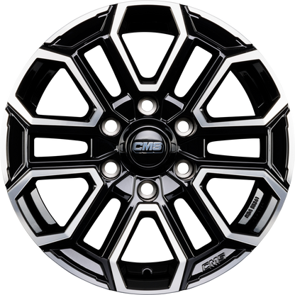CMS C35 diamond black gloss Alufelge 7.5x17 Zoll ET55 LK 6x139.7 ML93.1 – Bild 4
