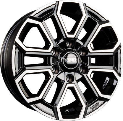 CMS C35 diamond black gloss Alufelge 7.5x17 Zoll ET55 LK 6x139.7 ML93.1 – Bild 5