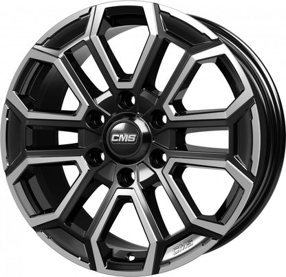 CMS C35 diamond black gloss Alufelge 7.5x17 Zoll ET30 LK 6x139.7 ML106.1 – Bild 3