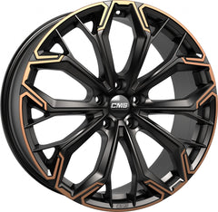CMS C37 part diamond black copper Alufelge 8x19 Zoll ET39.1 LK 5x112 ML66.5