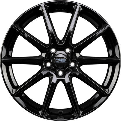 CMS C39 complete black gloss Alufelge 7.5x19 Zoll ET50 LK 5x108 ML63.4 – Bild 4