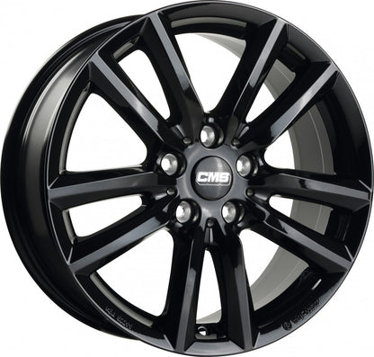 CMS C27 complete black gloss 7.5x19 ET46 - LK5/114.3 ML66.1