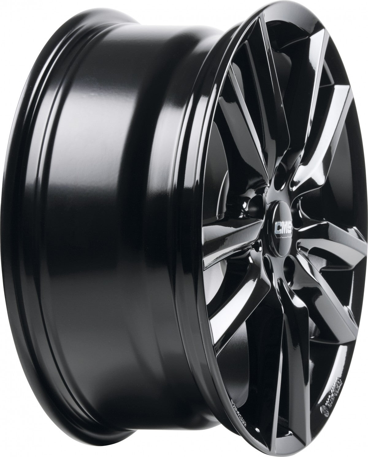 CMS C27 complete black gloss 7.5x19 ET46 - LK5/114.3 ML66.1