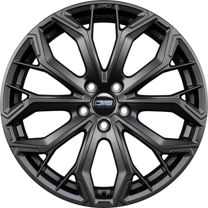 CMS C37 matt black Alufelge 8x19 Zoll ET39.1 LK 5x112 ML66.5 – Bild 4