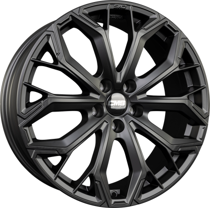 CMS C37 matt black Alufelge 8x19 Zoll ET39.1 LK 5x112 ML66.5 – Bild 5