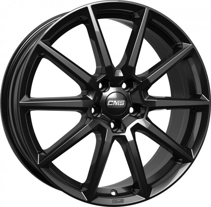 CMS C39 complete black gloss 7x17 ET51 - LK5/100 ML57.1