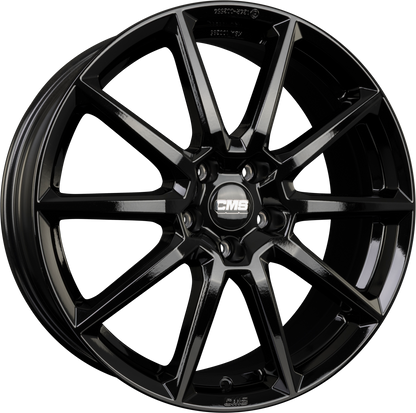 CMS C39 complete black gloss Alufelge 7x17 Zoll ET38 LK 5x112 ML66.5 – Bild 5