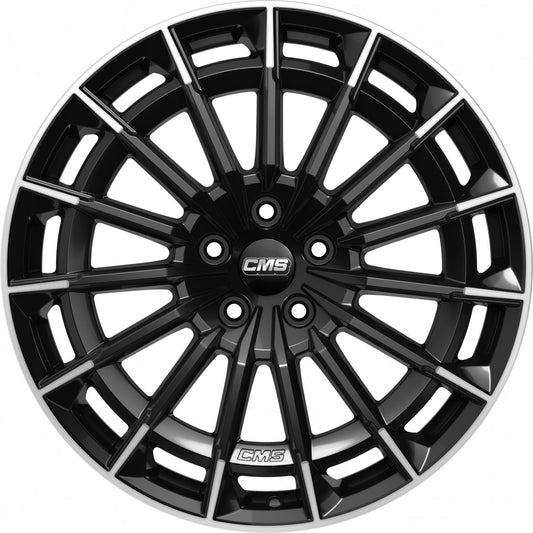 CMS C38 part diamond black gloss 9.5x20 ET35.5 - LK5/112 ML66.5