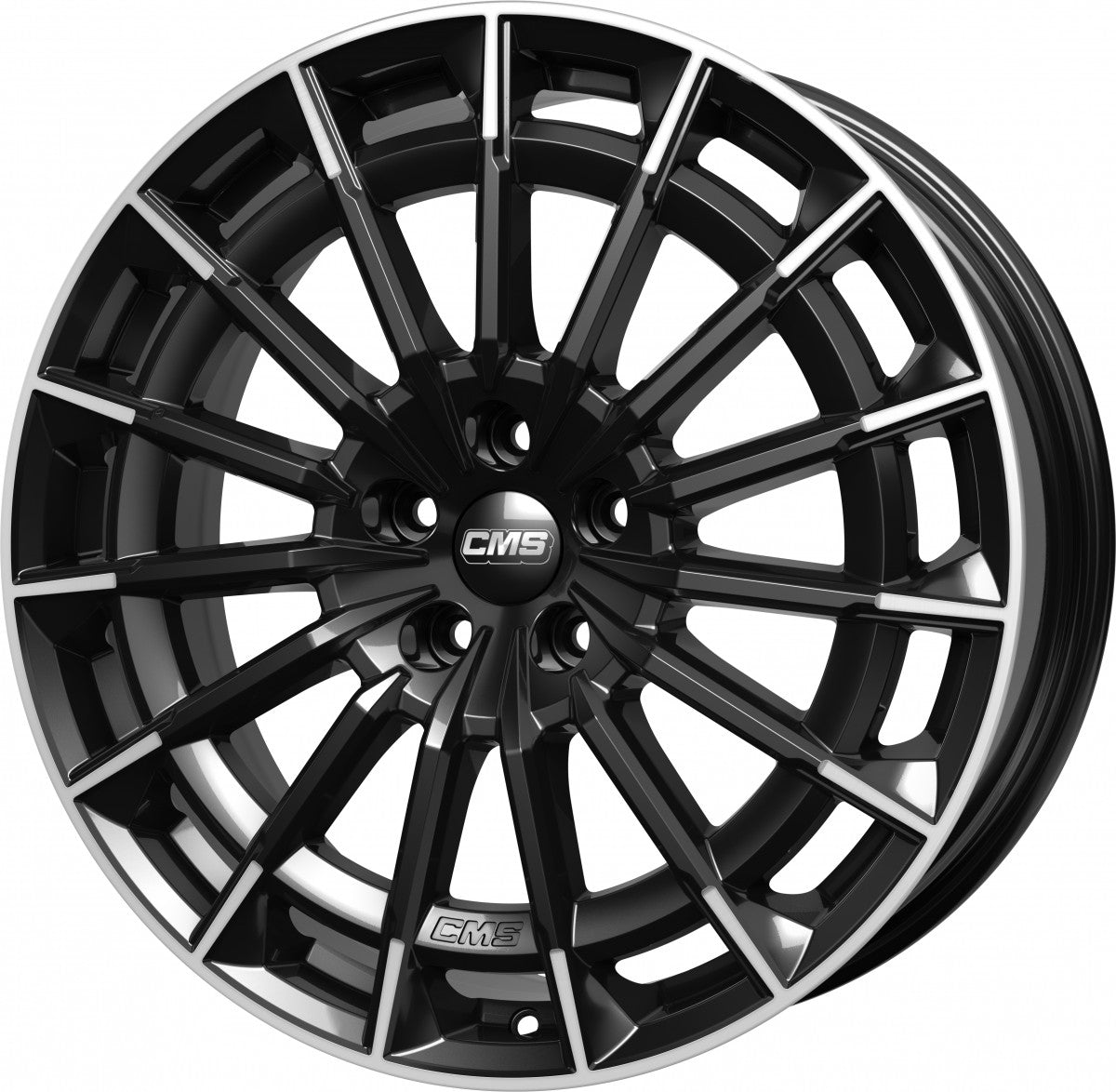CMS C38 part diamond black gloss 9.5x19 ET51 - LK5/112 ML66.5