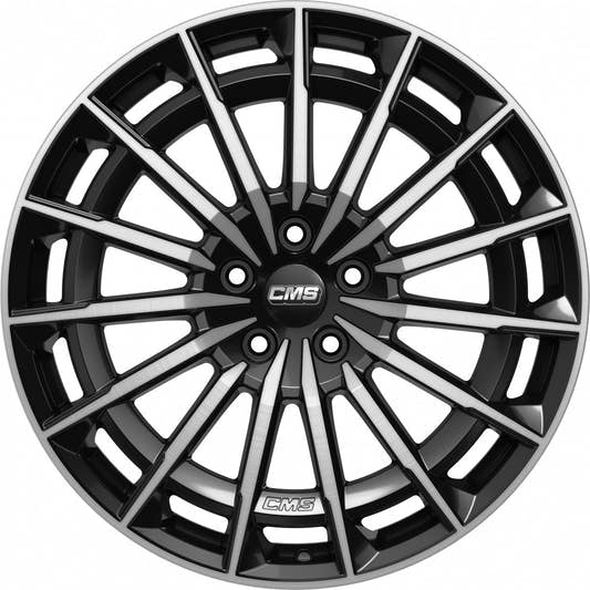 CMS C38 diamond black gloss Alufelge 8x18 Zoll ET45.1 LK 5x112 ML66.5