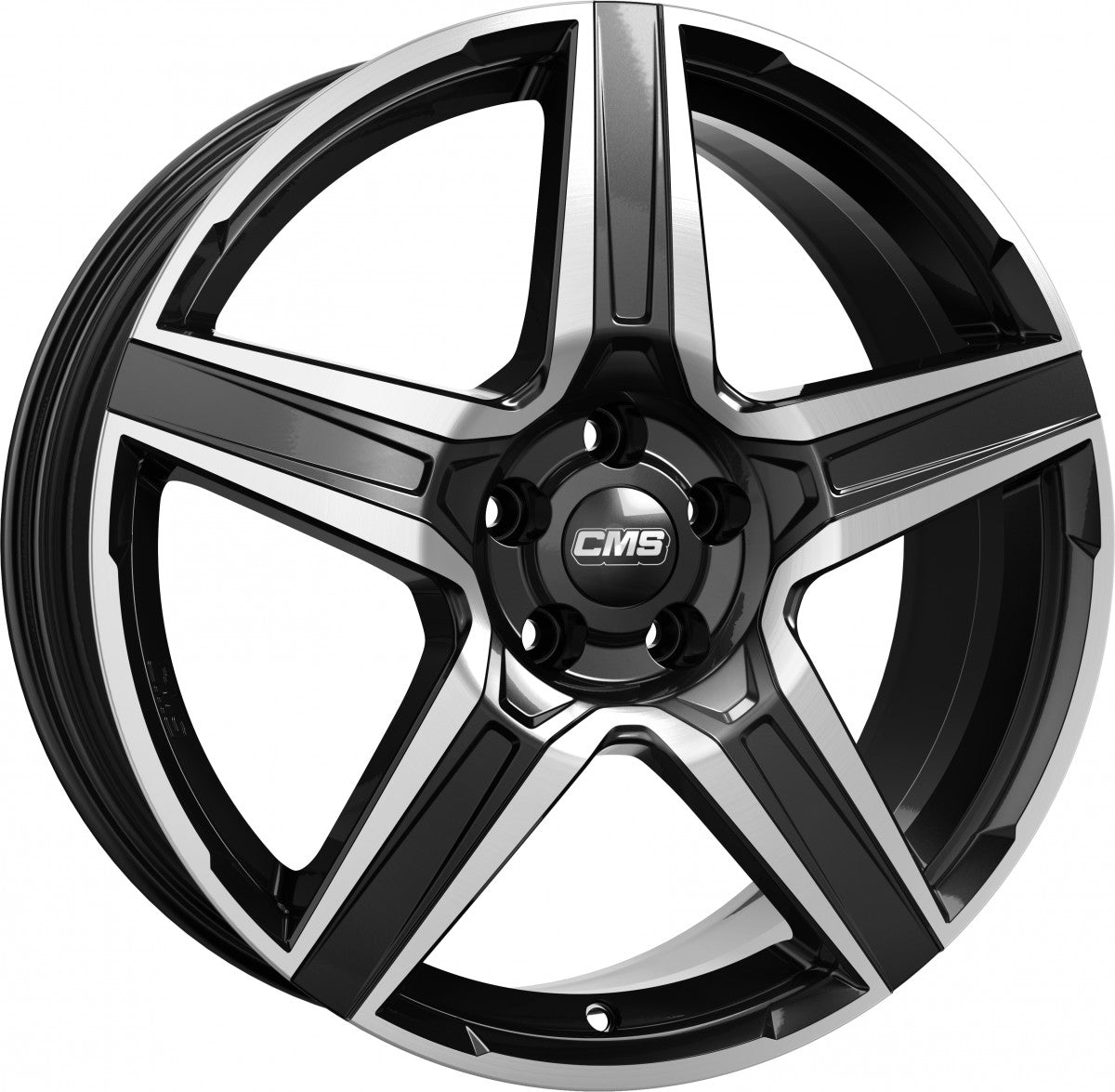 CMS C34 diamond black gloss 8.5x19 ET42 - LK5/112 ML57.1
