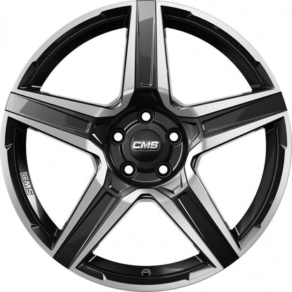 CMS C34 diamond black gloss 8.5x19 ET42 - LK5/112 ML57.1