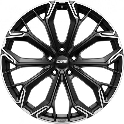 CMS C37 part diamond matt black 8x18 ET30.1 - LK5/112 ML66.5