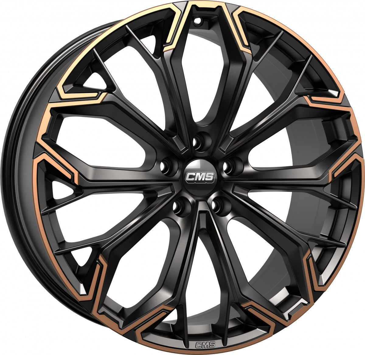 CMS C37 part diamond black copper Alufelge 7.5x20 Zoll ET44 LK 5x112 ML57.1