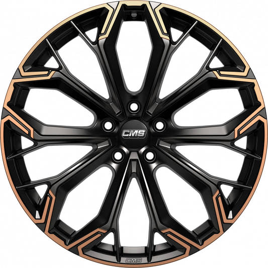 CMS C37 part diamond black copper Alufelge 7.5x20 Zoll ET44 LK 5x112 ML57.1 – Bild 2