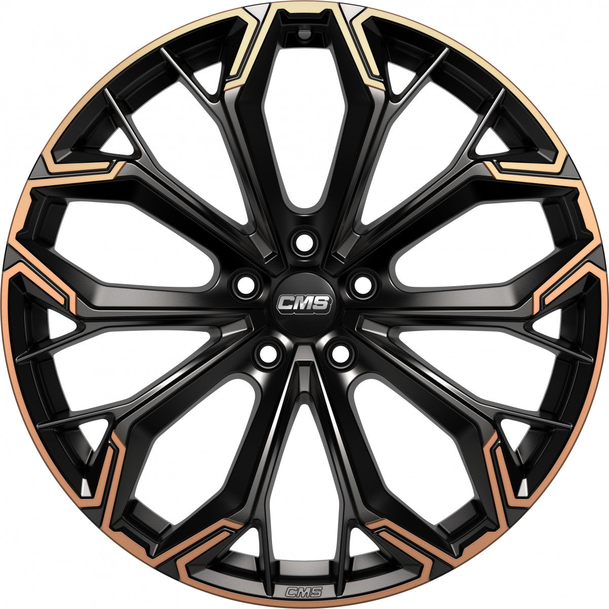 CMS C37 part diamond black copper Alufelge 7.5x20 Zoll ET44 LK 5x112 ML57.1 – Bild 2