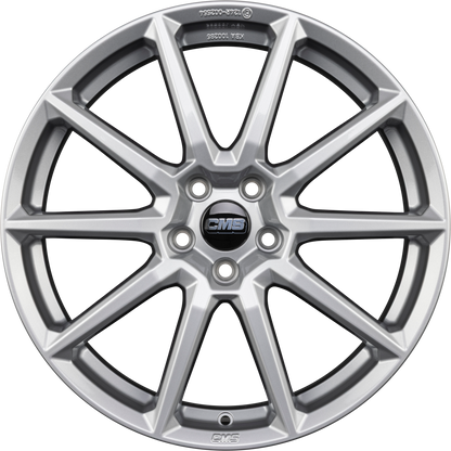CMS C39 racing silver Alufelge 6.5x18 Zoll ET38 LK 5x112 ML57.1 – Bild 4