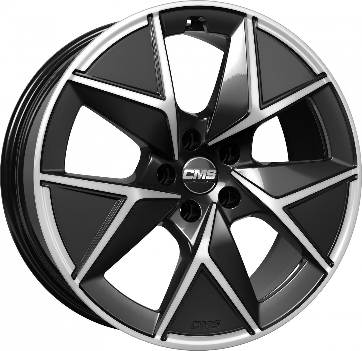 CMS C42 diamond black gloss Alufelge 7.5x18 Zoll ET50 LK 5x112 ML57.1