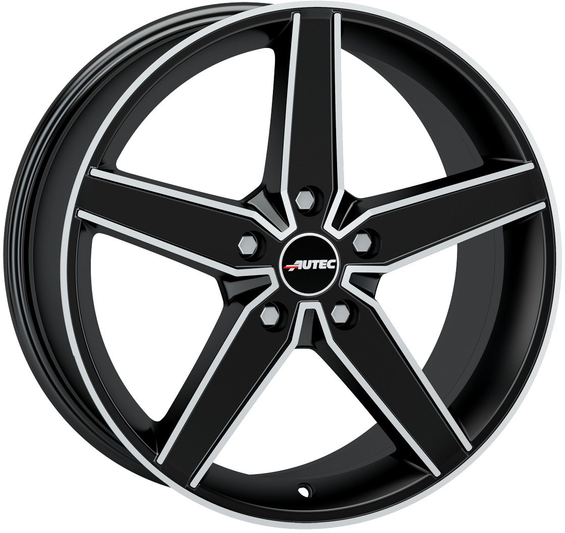 Autec Typ D - Delano schwarz matt poliert 7.5x17 ET35 - LK5/112 ML70